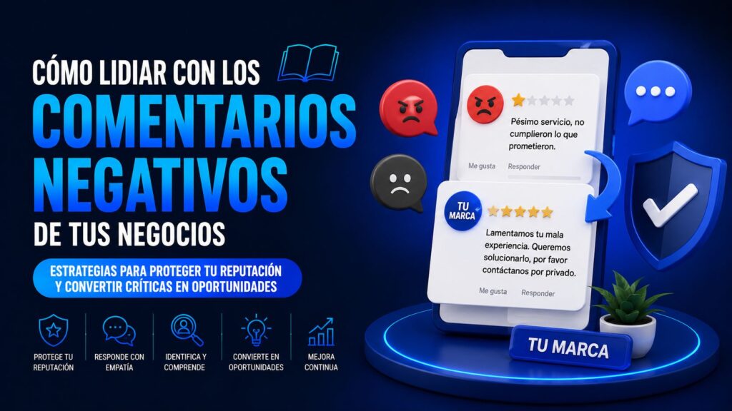 Cómo lidiar con los comentarios negativos de tus negocios