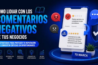 Cómo lidiar con los comentarios negativos de tus negocios