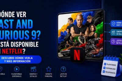 ¿Dónde ver Fast and Furious 9? ¿Está disponible en Netflix?