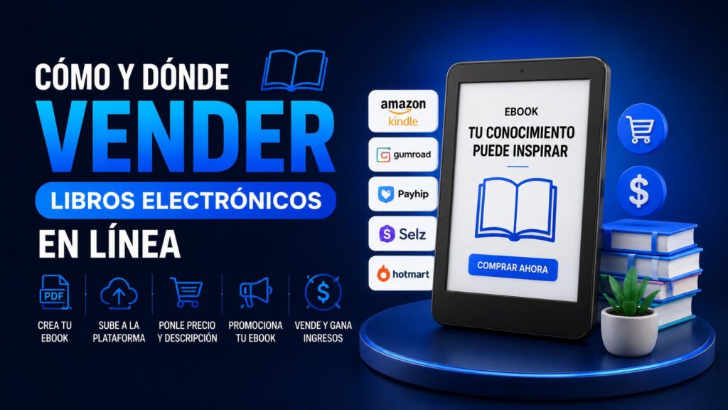 Cómo y donde vender libros electrónicos en línea