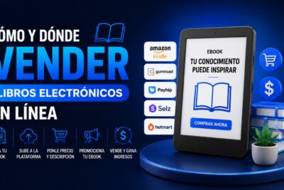 Cómo y donde vender libros electrónicos en línea