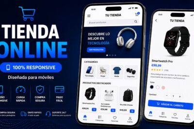 Tienda online responsive diseñada para móviles