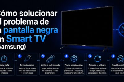 Cómo solucionar el problema de la pantalla negra en Smart TV (Samsung)