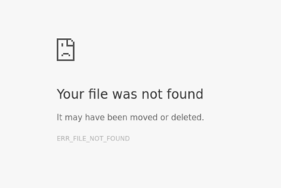 err file not found