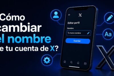 ¿Cómo cambiar el nombre de tu cuenta de X?