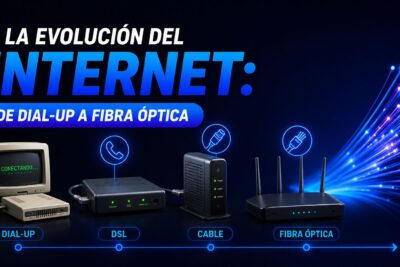 La evolución del internet: De dial-up a fibra óptica