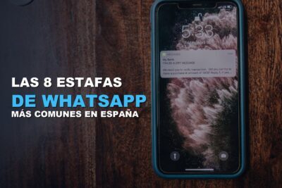 Smartphone mostrando un mensaje de alerta de seguridad