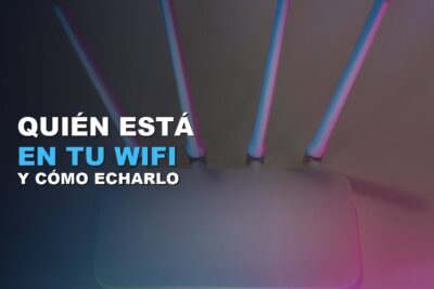 Router WiFi doméstico con sus luces encendidas
