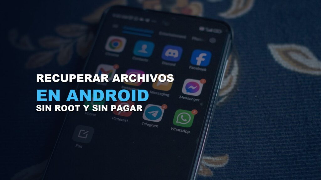 Smartphone Android mostrando sus aplicaciones en la pantalla de inicio
